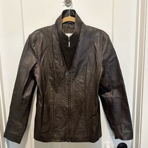 East 5th, Genuine Brown Leather Jacket ; Medium